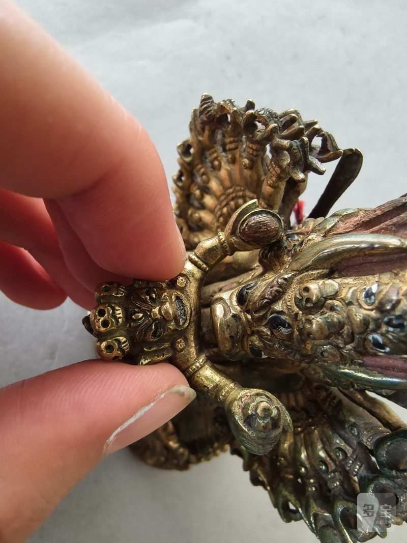 A GILT-BRONZE FIGURE OF VAJRABHAIRAVA - 图19